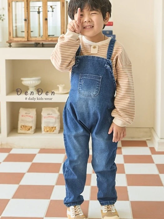 Bongbong Overall Denim Pants Bongbong Overall Denim Pants by Denden for Child - catalog view