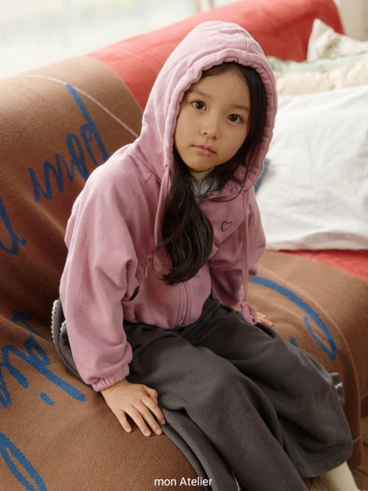 Love Hooded Zip-up Love Hooded Zip-up by Mon Atelier for Child - catalog view