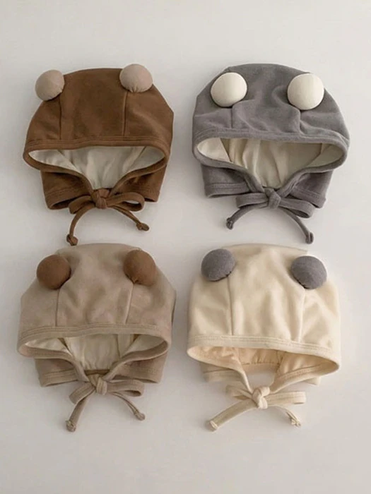 Dongguri Bear Bonnet Hat Dongguri Bear Bonnet Hat by Miso for Baby - catalog view