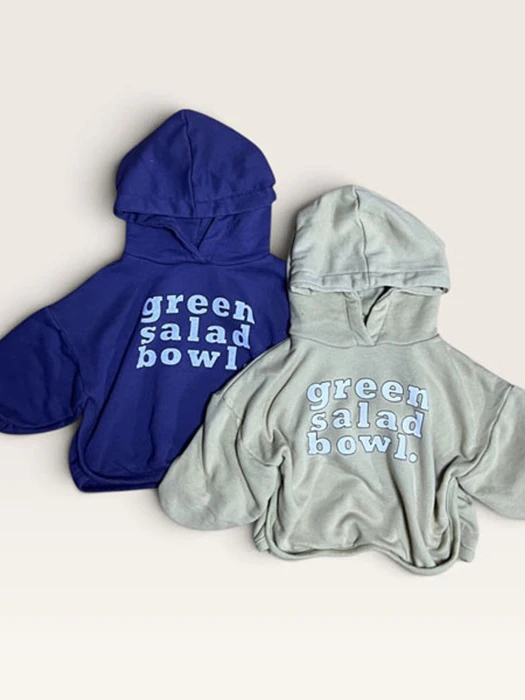 Green Salad Hoodie by Cou Cou for Child - catalog view