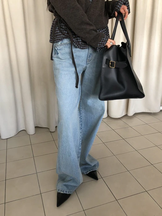 Domingo Low Denim Pants Domingo Low Denim Pants by Baguette for Women - catalog view