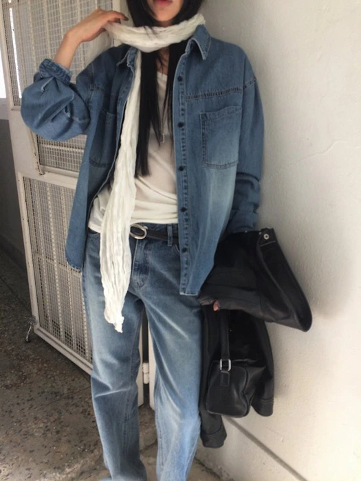 Eddie Denim Shirt Eddie Denim Shirt by Anou for Women - catalog view