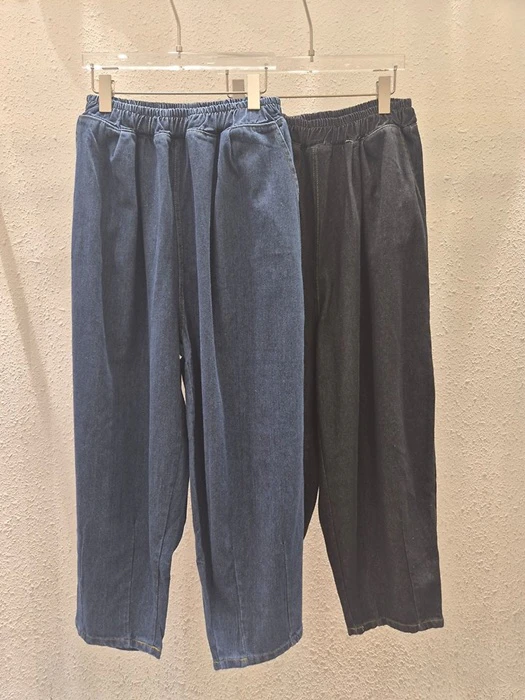 Banding Balloon Denim Pants by Another Plan for Women - catalog view
