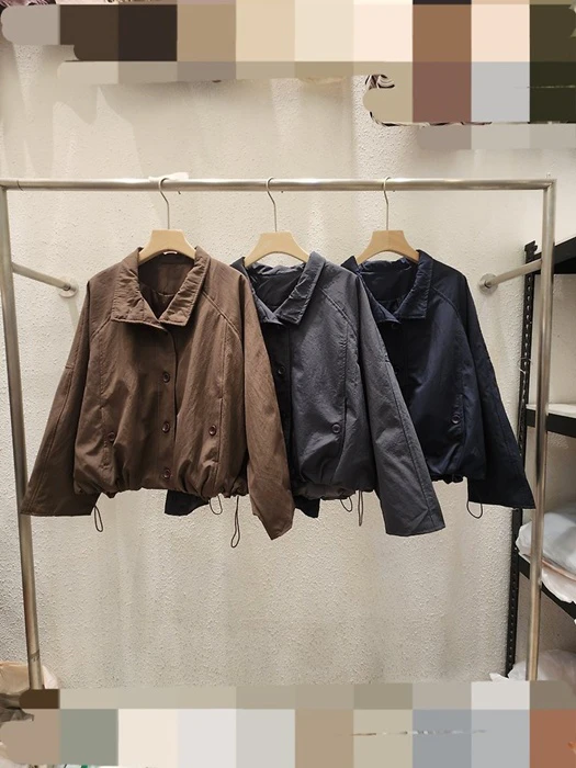 Balloon Shirring Short Jacket Balloon Shirring Short Jacket by Another Plan for Women - catalog view