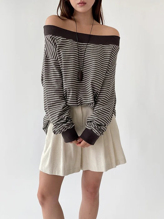 Uni Off-Shoulder Tee by Queensmade for Women - catalog view