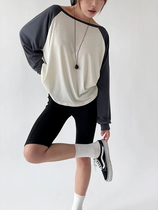 Poki Raglan Tee Poki Raglan Tee by Queensmade for Women - catalog view