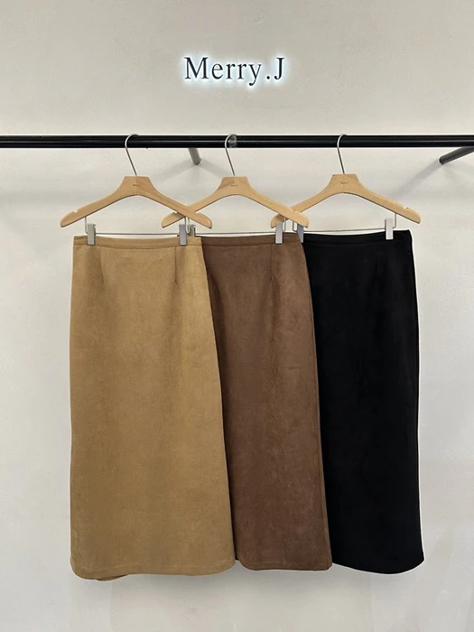 Suede Pencil Skirt by Merry J for Women - catalog view