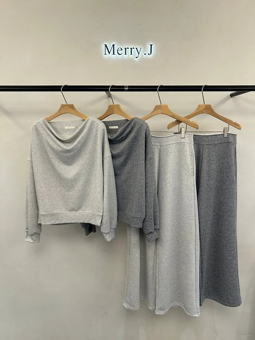 Chocochip Cowl Off-Shoulder Tee + Chocochip Pants Chocochip Cowl Off-Shoulder Tee + Chocochip Pants by Merry J for Women - catalog view