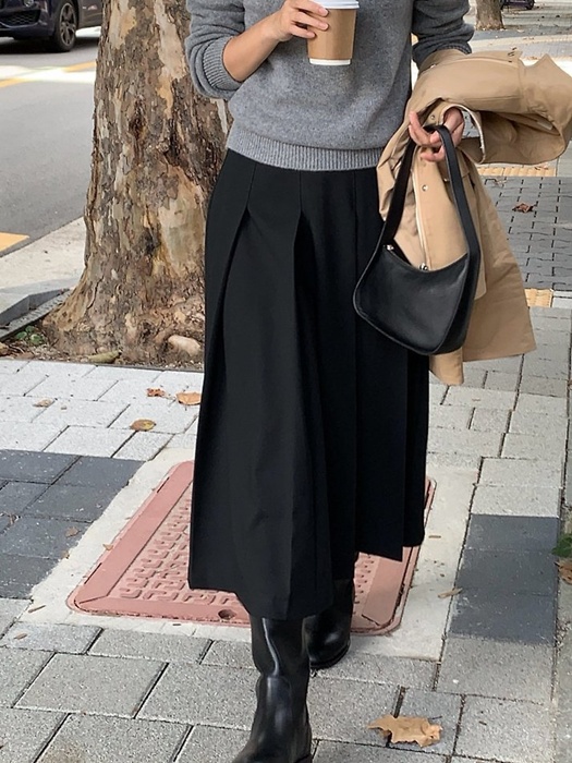 Wool pleats skirt   by Moani for Women - catalog view