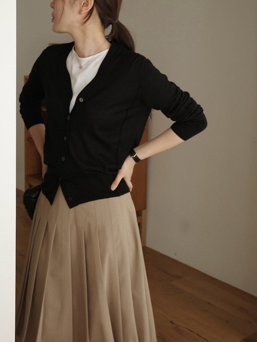 Silkwool V neck cardigan by Moani for Women - catalog view