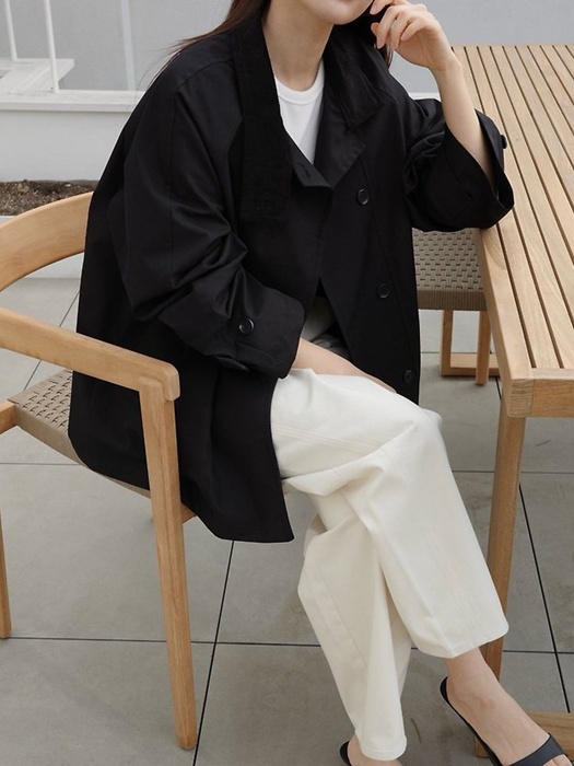 High neck half trench coat High neck half trench coat by Moani for Women - catalog view