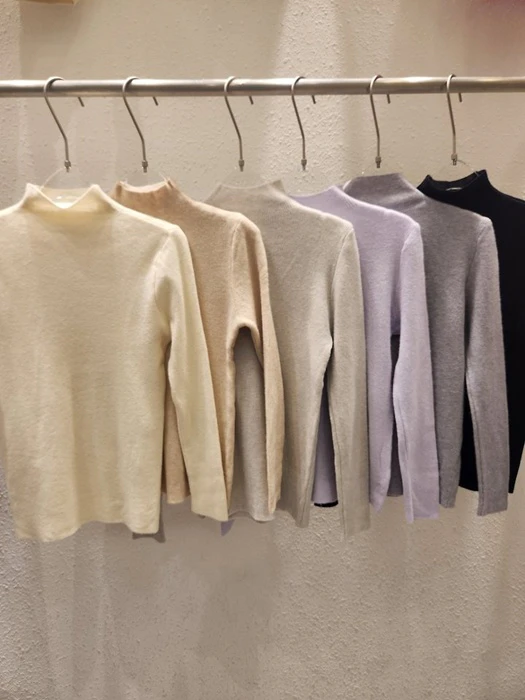 Plain Mock Neck Knit by Another Plan for Women - catalog view