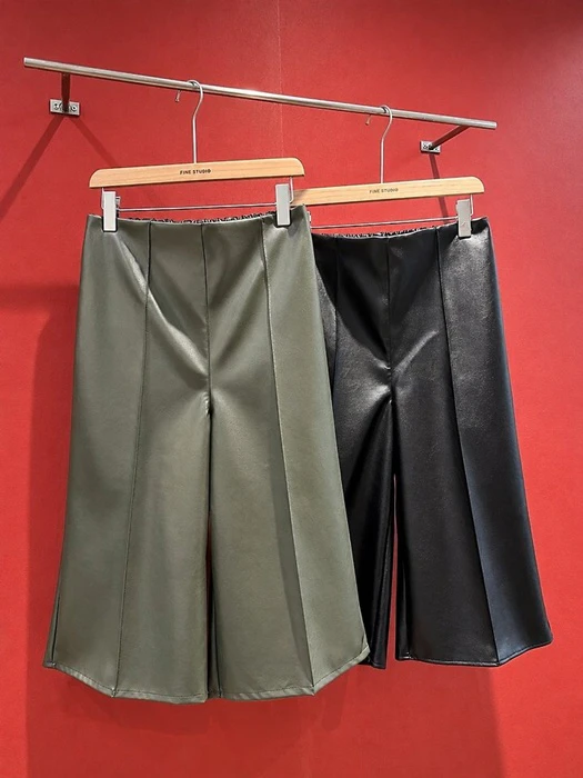 Faux Leather 8-Part Pants Faux Leather 8-Part Pants by The Fine.b for Women - catalog view