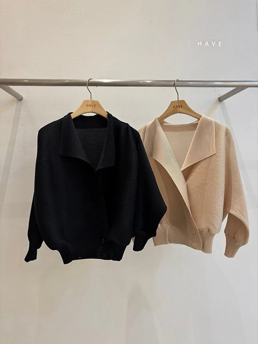 Lune Pleats Double Collar Jacket Lune Pleats Double Collar Jacket by Have for Women - catalog view