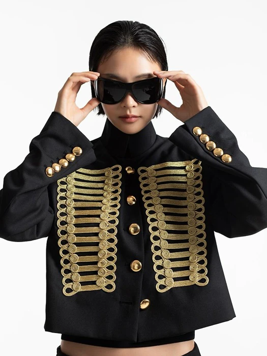 Napoleon Military Cropped Jacket Napoleon Military Cropped Jacket by Paper Moon for Women - catalog view