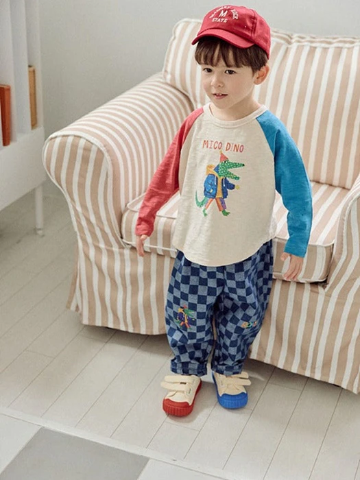 Check Denim Pants Check Denim Pants by Mimico for Child - catalog view