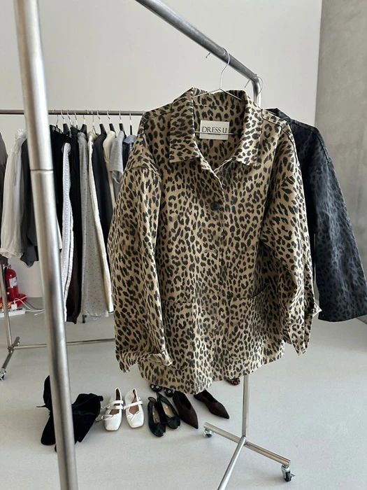 Leopard Cotton Jacket Leopard Cotton Jacket by Dress U for Women - catalog view