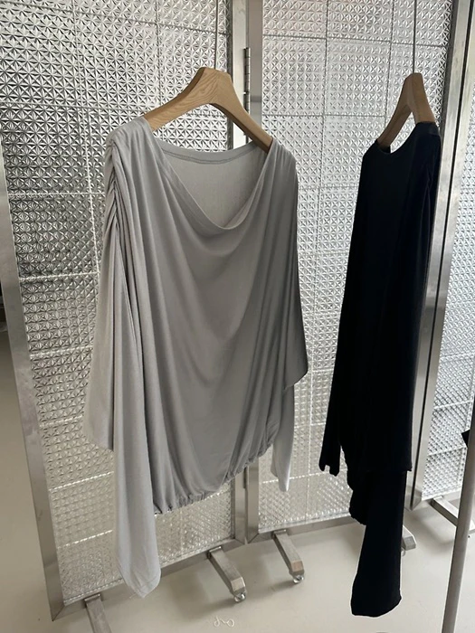 Cozy Shirring Tee Cozy Shirring Tee by Dress U for Women - catalog view