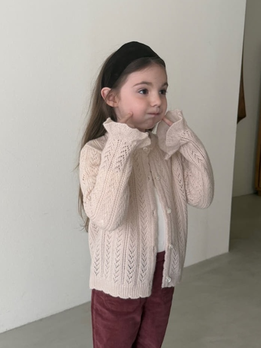 Beaut Frill Cardigan Beaut Frill Cardigan by Soye for Child - catalog view