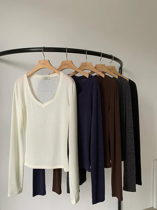 V-Neck Stretch Tee V-Neck Stretch Tee by Vive L for Women - catalog view