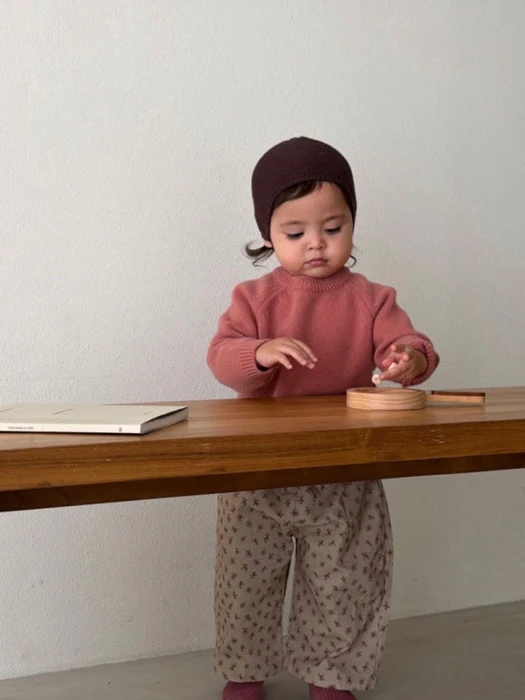 Bebe Milo Wool Cash Crewneck Knit Bebe Milo Wool Cash Crewneck Knit by Soye for Baby - catalog view