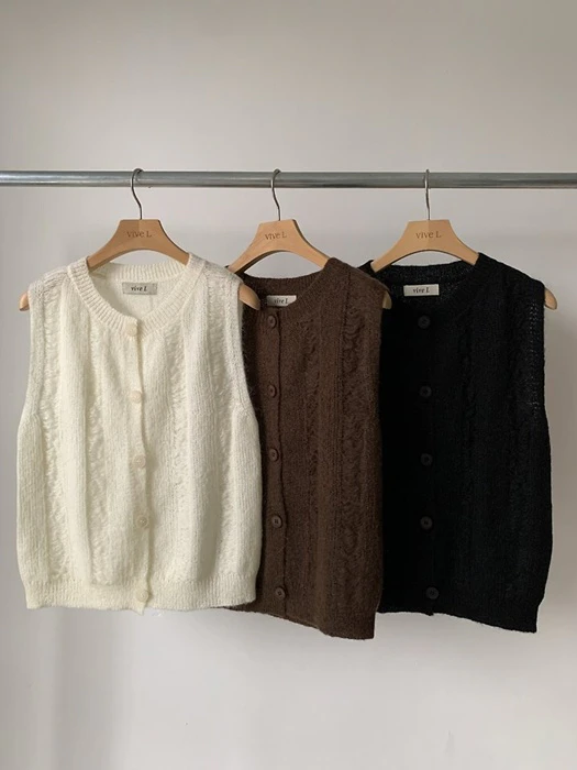 Mohair Knit Vest Mohair Knit Vest by Vive L for Women - catalog view