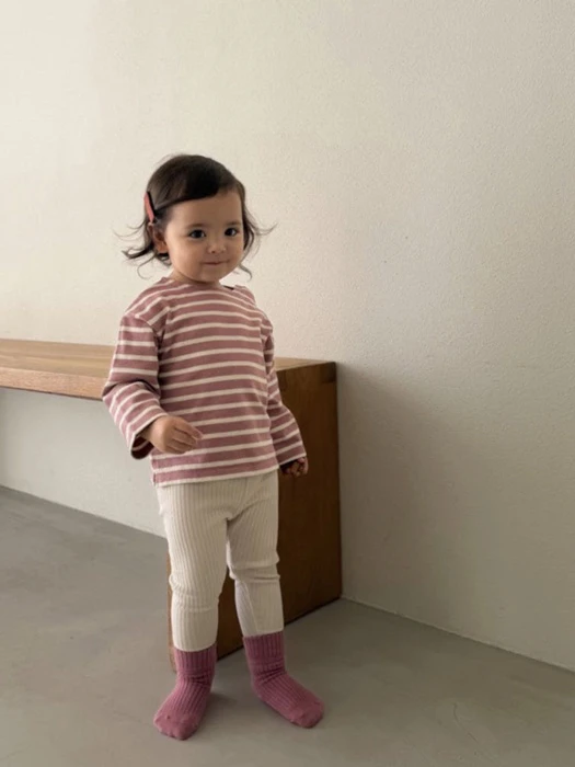 Bebe Ribbed Leggings Bebe Ribbed Leggings by Soye for Baby - catalog view