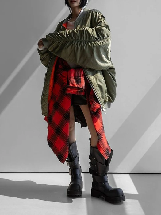 Super Oversized Two Way Zipper MA – 1 Bomber Super Oversized Two Way Zipper MA - 1 Bomber by Paper Moon for Women - catalog view