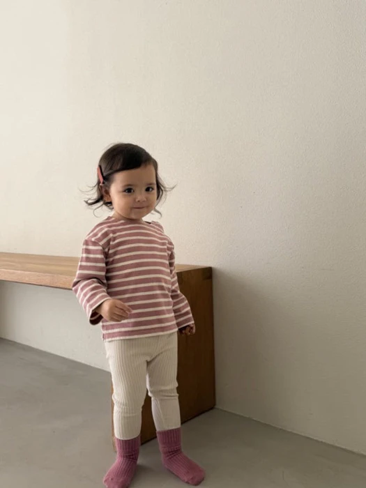 Bebe Fall Striped Patch Tee Bebe Fall Striped Patch Tee by Soye for Baby - catalog view