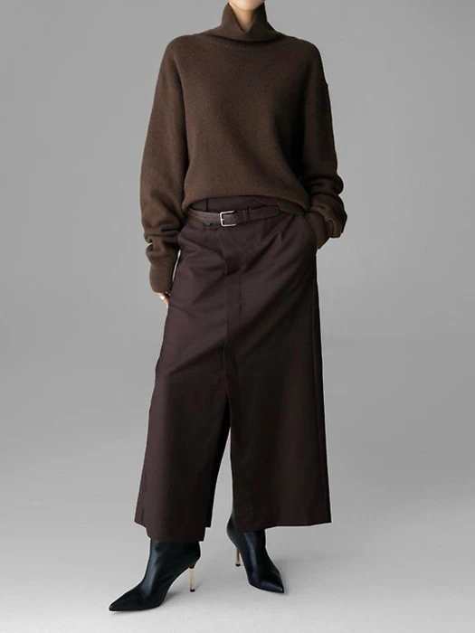 Classic Cashmere Blended Wool High Neck Knit T Classic Cashmere Blended Wool High Neck Knit T by Paper Moon for Women - catalog view