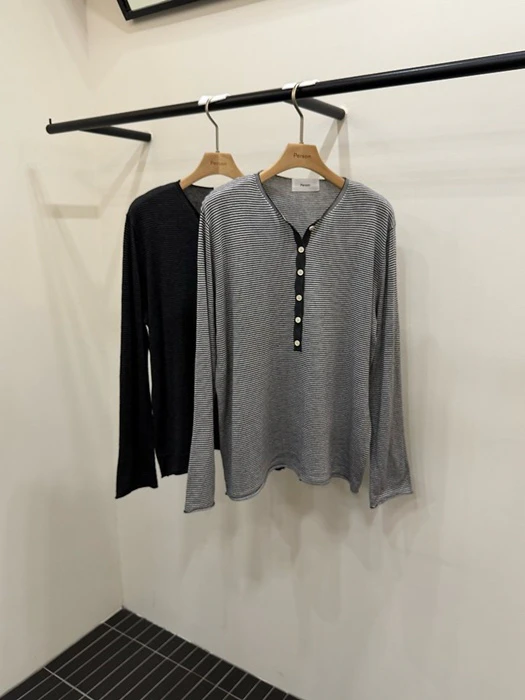 Henley Neck Button Knit Henley Neck Button Knit by Person for Women - catalog view