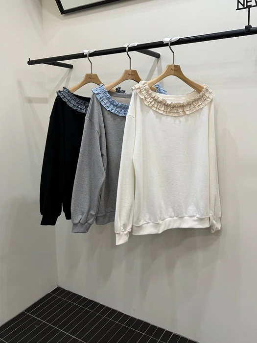 Rona Frill Sweatshirt by Person for Women - catalog view