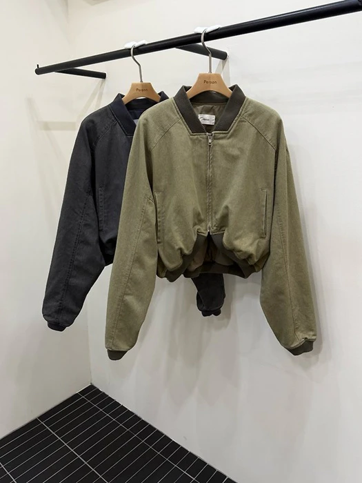Pigment Wash Bomber Jacket Pigment Wash Bomber Jacket by Person for Women - catalog view