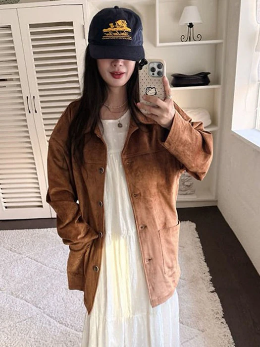 Suede Jacket by OJODEPAPA for Mom + child - catalog view