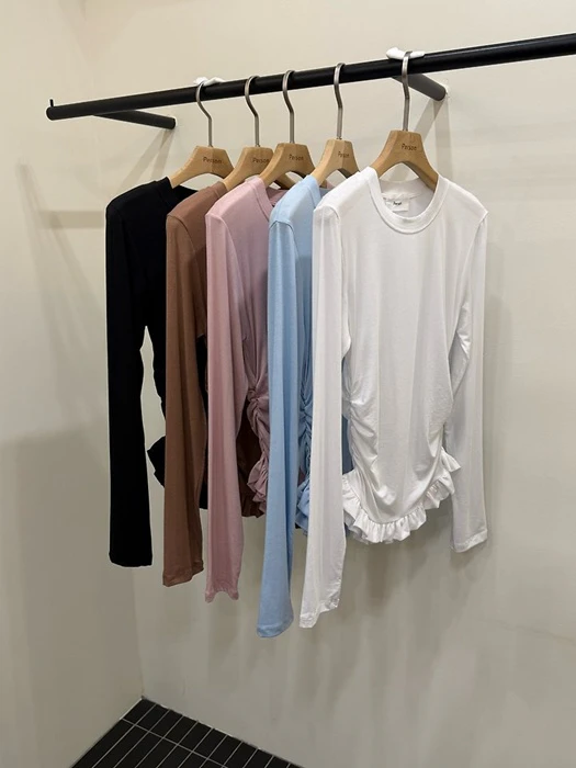 Cheese Shirring Tee Cheese Shirring Tee by Person for Women - catalog view