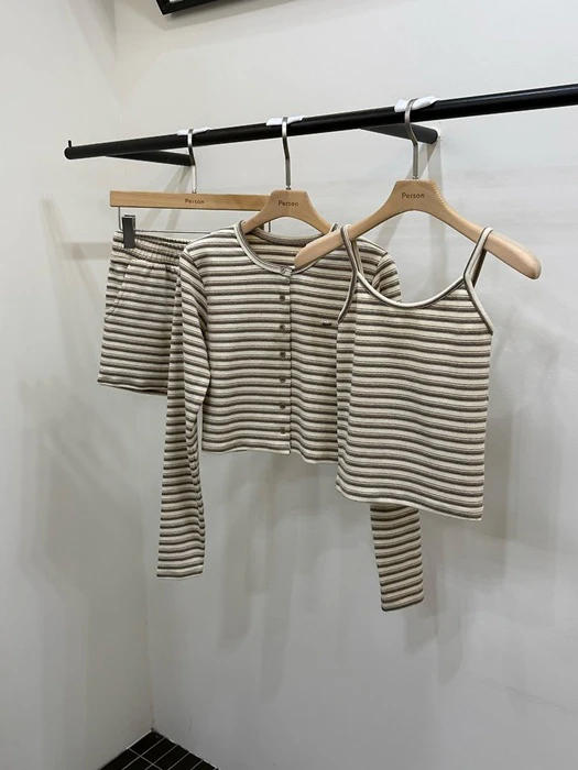 Bunny Three-Piece Set (Sleeveless + Cardigan + Pants) Bunny Three-Piece Set (Sleeveless + Cardigan + Pants) by Person for Women - catalog view