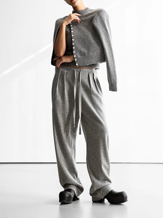 Color Bi – Stitched Button Detail Cashmere Wool Color Bi - Stitched Button Detail Cashmere Wool by Paper Moon for Women - catalog view
