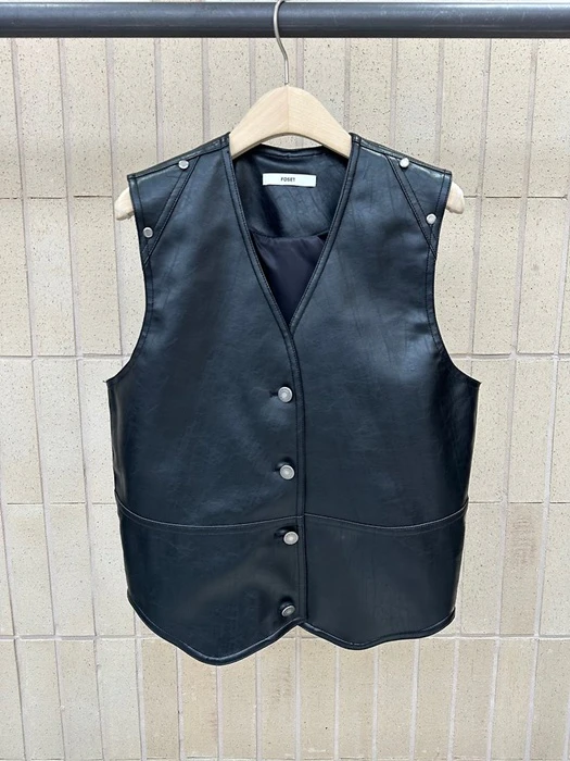 Nivet Leather Vest Nivet Leather Vest by Foset for Women - catalog view