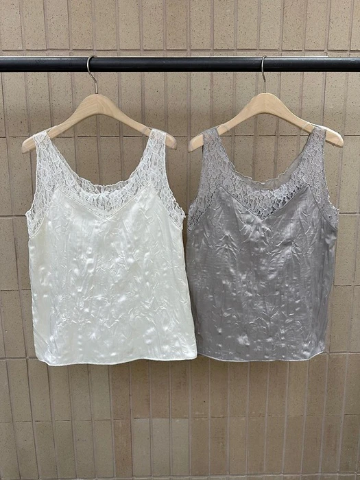 Glass Lace Sleeveless Top by Foset for Women - catalog view