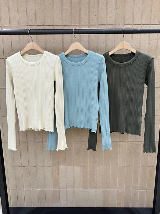 Terra Ribbed Tee Terra Ribbed Tee by Foset for Women - catalog view