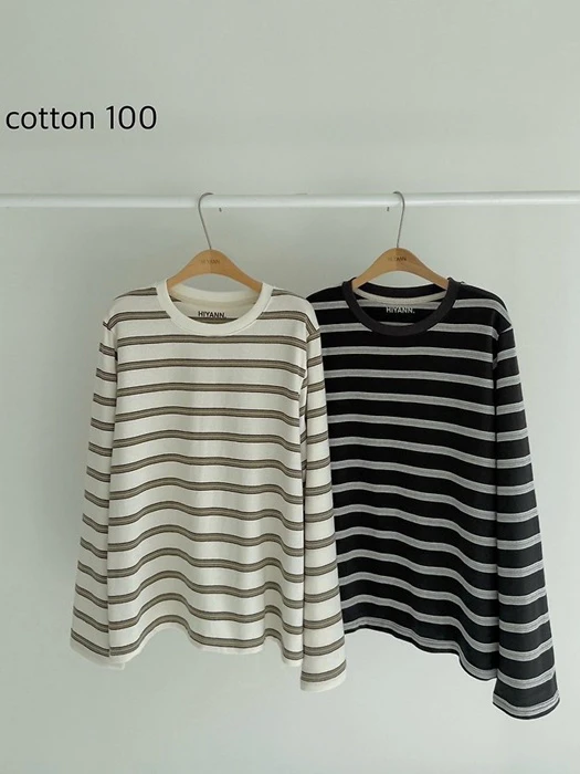 Haru Striped Tee Haru Striped Tee by Hiyann for Women - catalog view