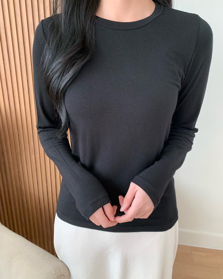 Wool Round Neck Tee by Allu for Women - view 5