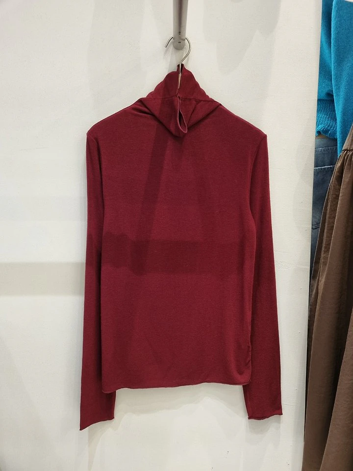Ruffle Wool Turtleneck Tee by Allu for Women - view 4