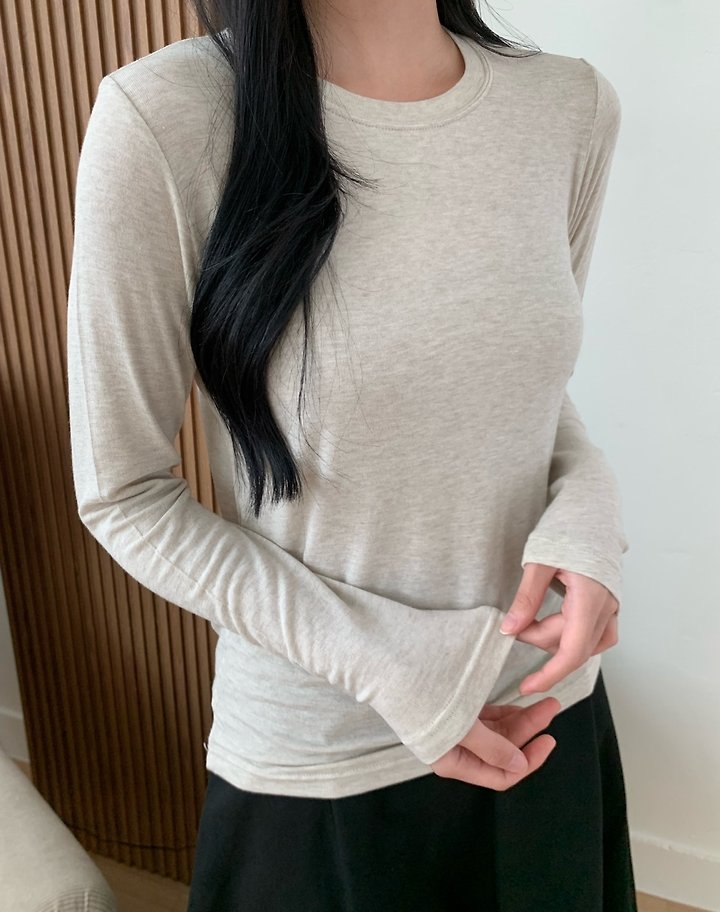 Wool Round Neck Tee by Allu for Women - view 2