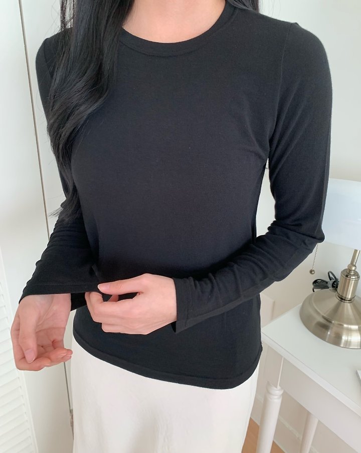 Wool Round Neck Tee by Allu for Women - view 4