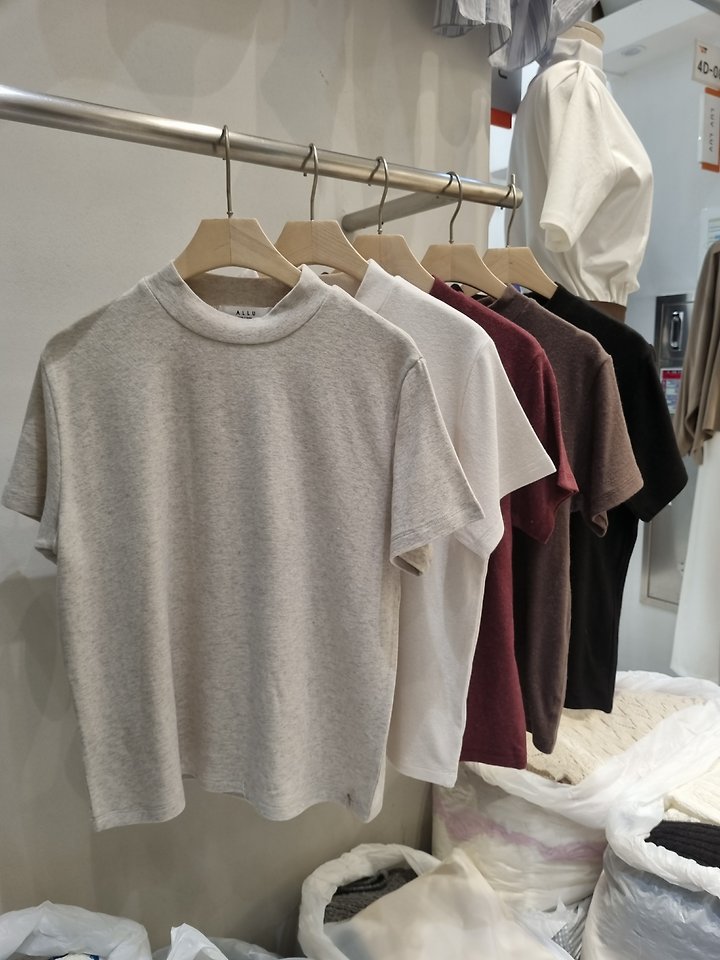 Hair Half Mock Neck Tee by Allu for Women - view 5