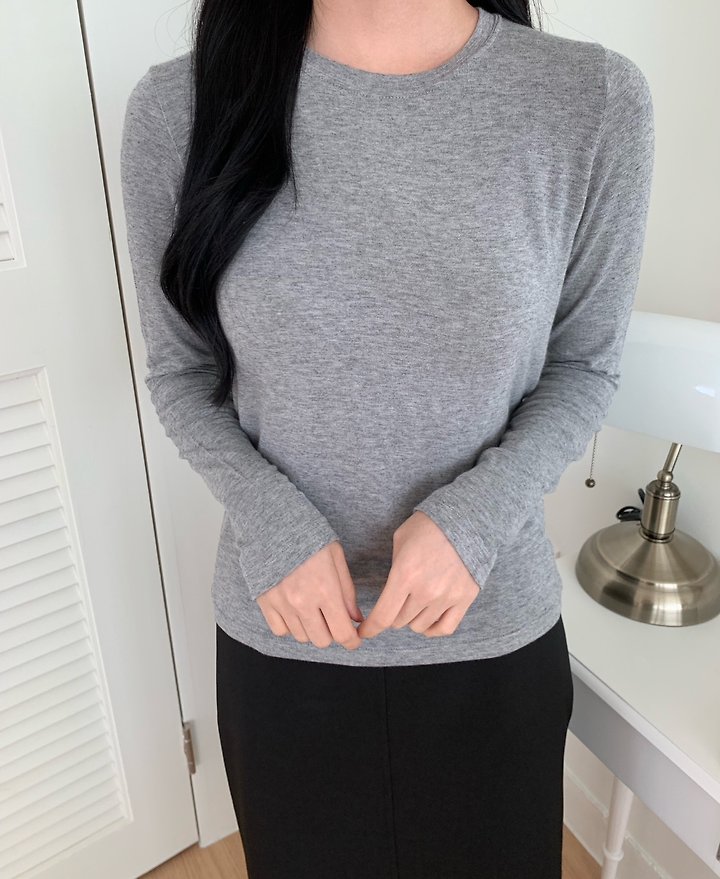 Wool Round Neck Tee by Allu for Women - view 6