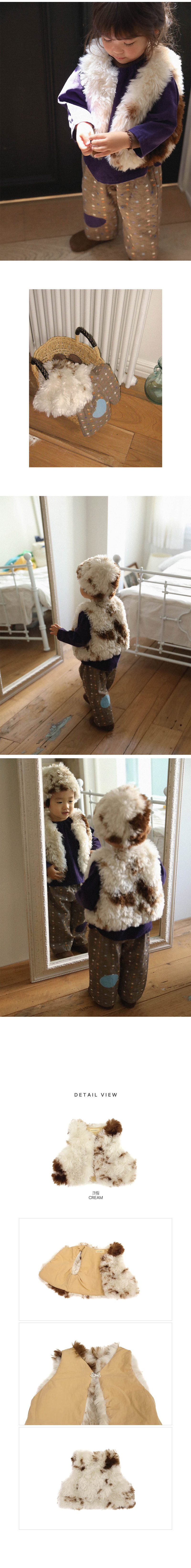 Coton Fur Vest by Amber for Child - view 4