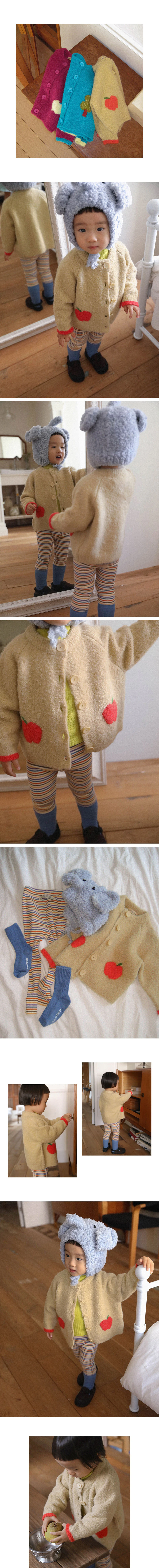 Apple Tree Knit Cardigan by Amber for Child - view 3