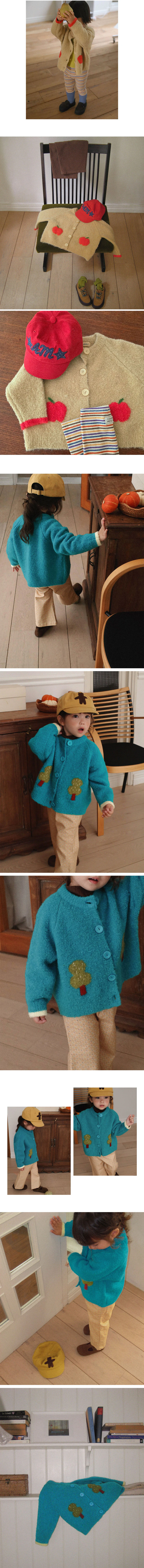 Apple Tree Knit Cardigan by Amber for Child - view 4